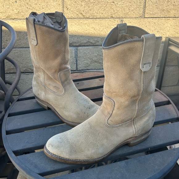 Red Wing 1199 Vintage Soft Toe Suede Roughout Work Boots Mens 11.5 - Picture 1 of 10